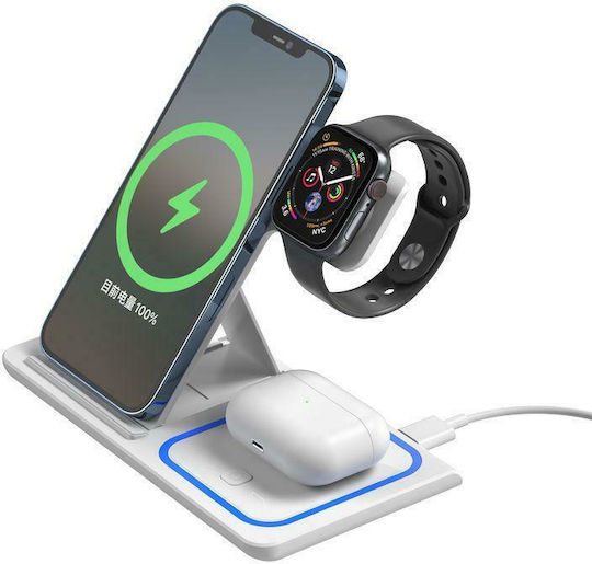 XO Wireless Charger (Qi Pad) 15W Whites (WX023)