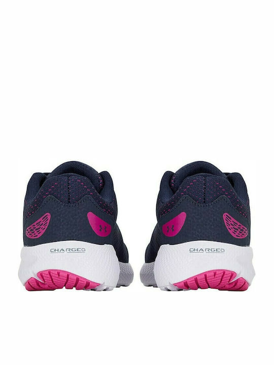 Charged Pursuit 2 Kids Sports Shoes Running with Laces Navy Blue