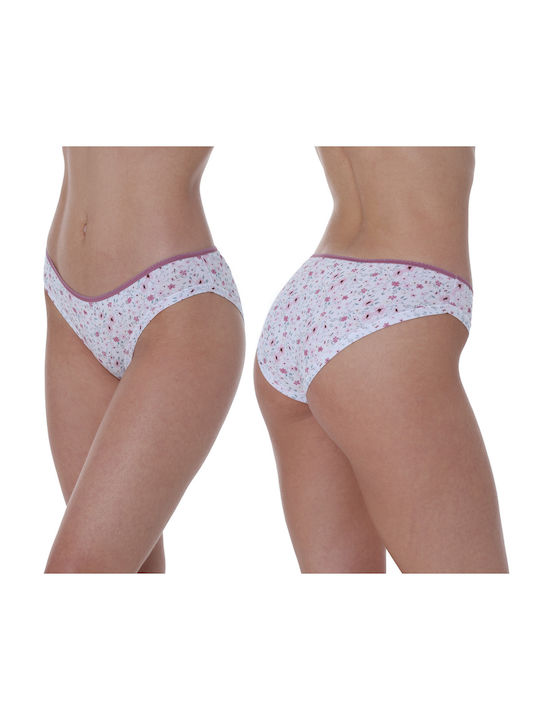 Apple Boxer Tai Baumwolle Damen Slip 3Pack White+Veraman+Pink