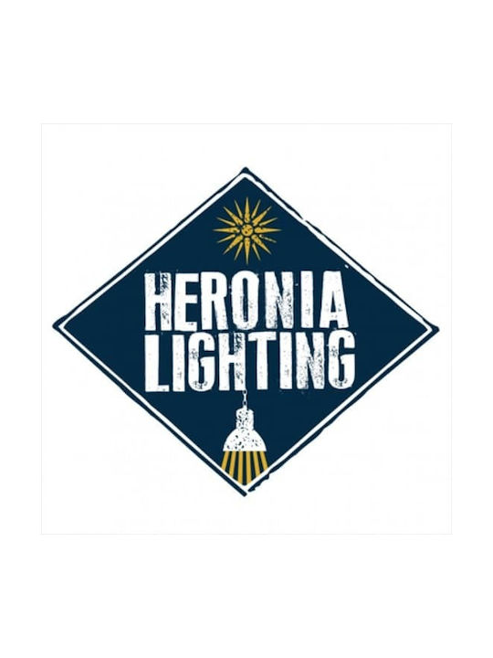 Heronia GL-1010/25 1/L Κρεμαστό Φωτιστικό Λευκό Καμπάνα με Ντουί E27 25x92.5x25εκ.