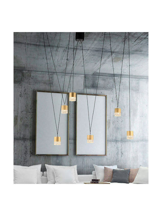 Luma Hängelampe Gold 100x110cm.