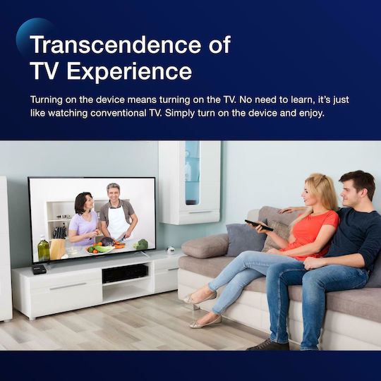 TV Box StrideBox A2 Ovo Inside Streaming 4K UHD με WiFi USB 2.0 2GB RAM και 16GB Αποθηκευτικό Χώρο με Λειτουργικό Android