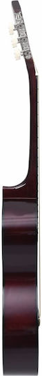 vidaXL Κλασική Κιθάρα 4/4 Set Dark Wood