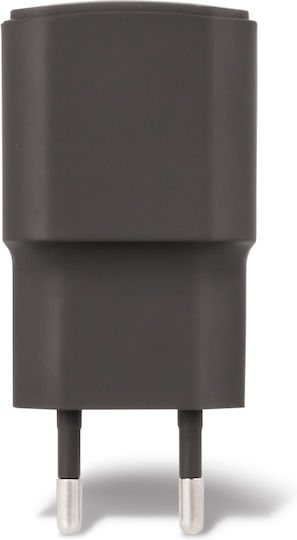 Forever Ladegerät mit USB-A Anschluss und Kabel Micro-USB Schwarzs (TC-01)