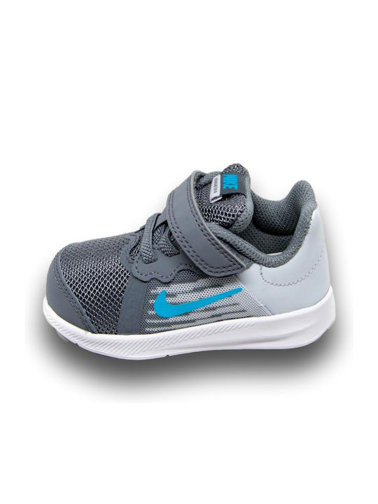 Downshifter Downshifter 8 Kids Sports Shoes Running with Hoop & Loop Closure Gray