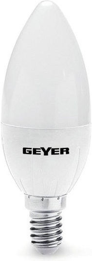 Geyer Λάμπα LED 5W 103mm για Ντουί E14 και Σχήμα C35 Ψυχρό Λευκό 470lm