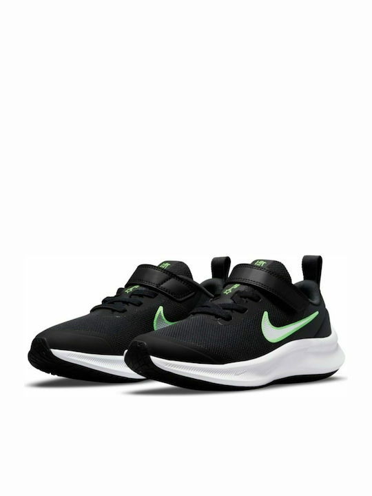 Star Runner Star Runner 3 Kids Sports Shoes Running with Hoop & Loop Closure Black / Chrome / Dk Smoke Grey