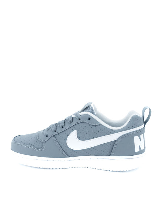 Court Borough Low GS Παιδικά Sneakers με Σκρατς Γκρι