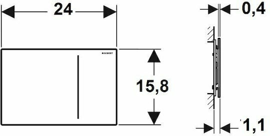 Geberit Sigma 70 Flush Plate Dual Flush