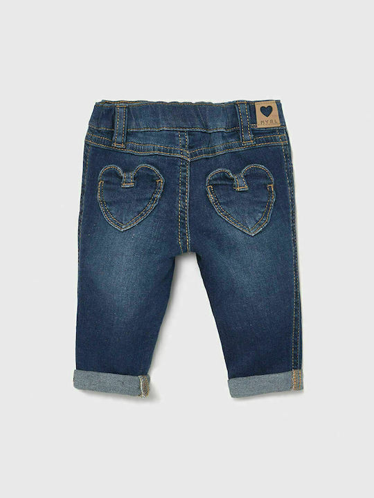 Mayoral Girls Denim Trouser Navy Blue