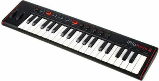 IK Multimedia Midi Keyboard iRig Keys 2 with 37 Keys Black