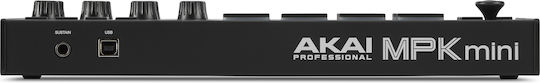 Akai Proffesional Midi Keyboard MPK Mini MK3 with 25 Keys Black All Black Keys