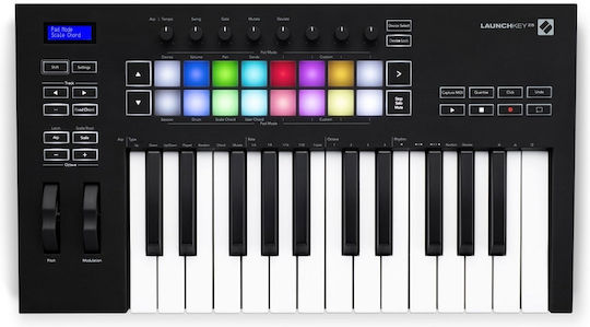 Novation Midi Keyboard Launchkey Mini MK3 with 25 Keyboard Black