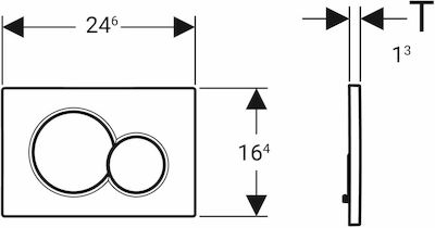 Geberit Sigma 01 Flush Plate Dual Flush 115.770.LA.5