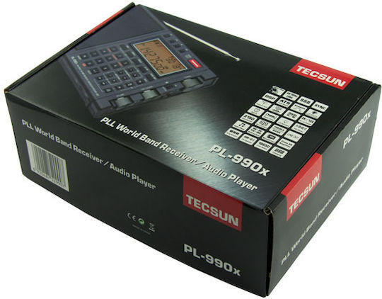 Tecsun PL-990X SSB Radio Φορητό Ραδιόφωνο Επαναφορτιζόμενο με Bluetooth και USB Μαύρο