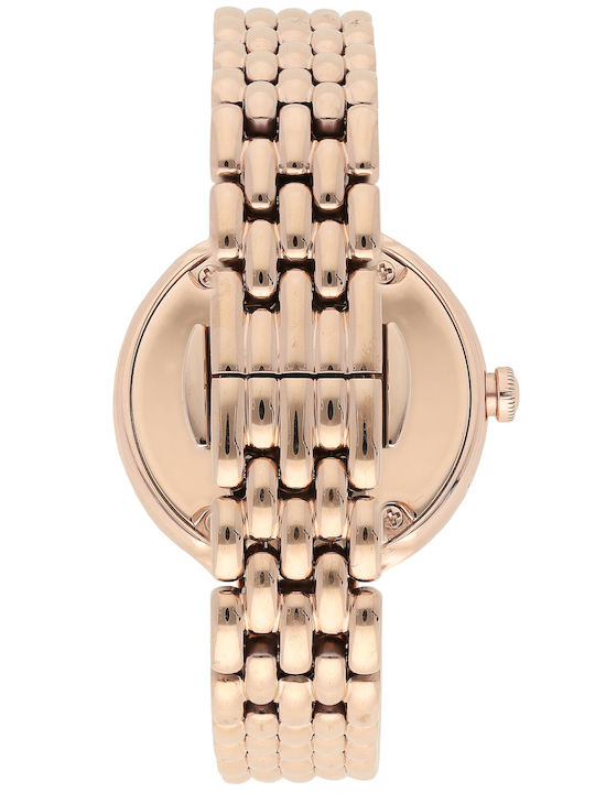 Emporio Armani Women's Watch with Pink Gold Metal Bracelet