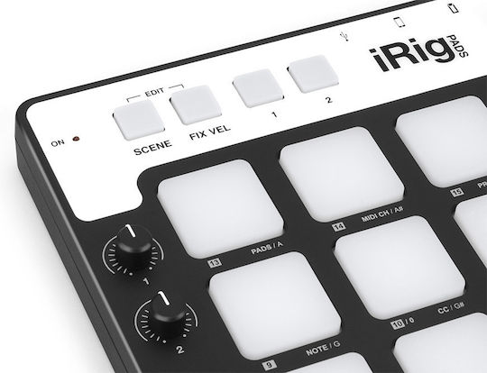 IK Multimedia Midi-Controller Irig Pads Schwarz