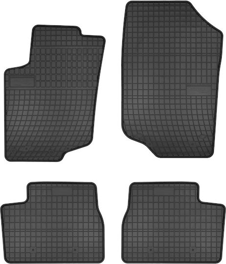 Frogum Set of Front and Rear Mats 4pcs for Peugeot 207 2006-2012 Black