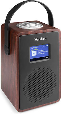 Audizio Modena Portable Radio Rechargeable DAB+ with Bluetooth Brown