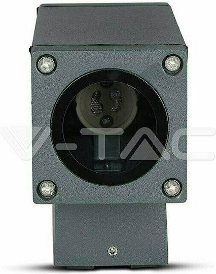 V-TAC Стенно Външно Спот Осветление GU10 IP44 Двоен лъч 6.3x17x17εκ.