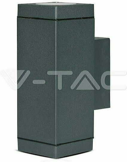 V-TAC Стенно Външно Спот Осветление GU10 IP44 Двоен лъч 6.3x17x17εκ.