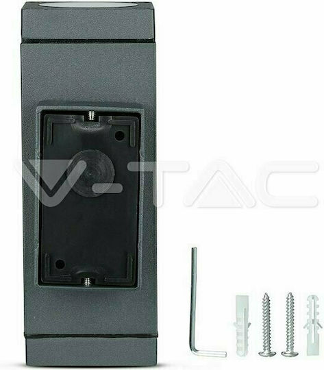 V-TAC Стенно Външно Спот Осветление GU10 IP44 Двоен лъч 6.3x17x17εκ.