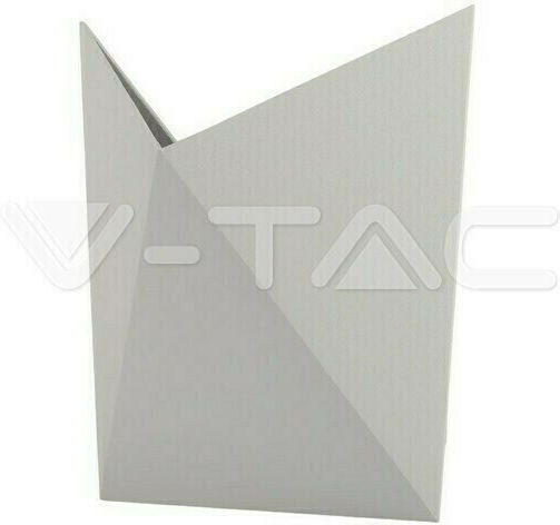 V-TAC Vt-825 Επιτοίχια Εξωτερική Πλαφονιέρα LED IP65 5W με Θερμό Λευκό Φως
