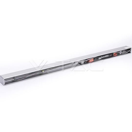 V-TAC LED Kommerzielle lineare Beleuchtung Leuchte Decke 40W Naturweiß IP20 mit einstellbarer Helligkeit B120xT5xH6.5cm