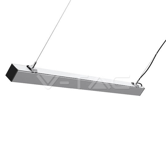 V-TAC LED Kommerzielle lineare Beleuchtung Leuchte Decke 40W Naturweiß IP20 mit einstellbarer Helligkeit B120xT5xH6.5cm