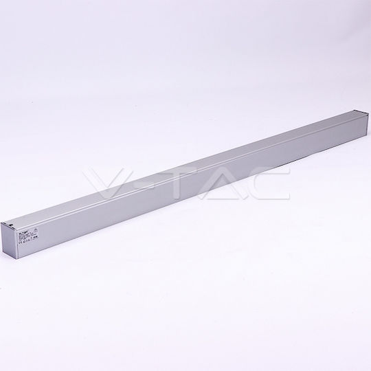 V-TAC LED Kommerzielle lineare Beleuchtung Leuchte Decke 40W Naturweiß IP20 mit einstellbarer Helligkeit B120xT5xH6.5cm