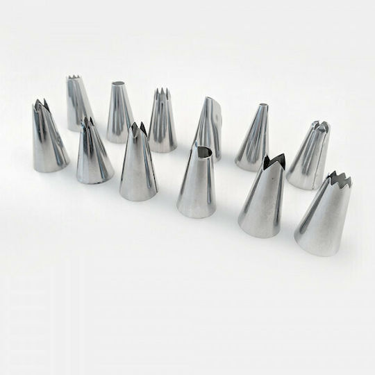 Set Pastry Bags Silicone 14 Pieces 54237