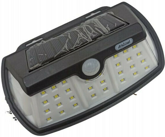 Andowl Wall Mounted Solar Light 50W 700lm Cold White 6000K with Motion Sensor IP65 18cmx11cmx5.5cmcm