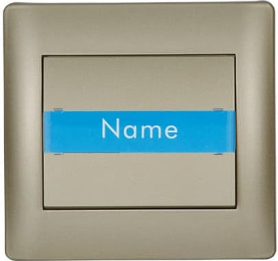 Elmark Rhyme Complete Wall Push Bell Button with Frame Gold 11182B