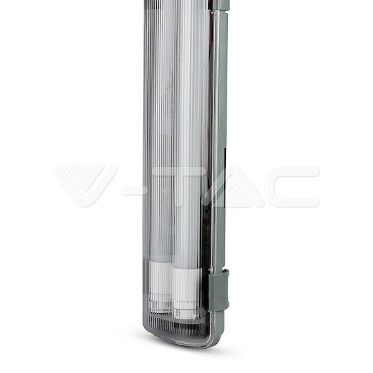 V-TAC Lighting Batten Outdoor with 2 LED Lamps T8 18W 126cm