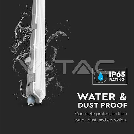 V-TAC Lighting Batten Outdoor with LED Lamp T8 18W 127.6cm
