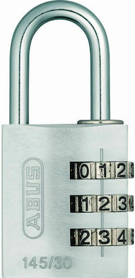 Abus 145/30Β Aluminum Padlock Brass Combination 30mm 1pcs