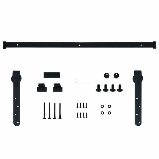 vidaXL Door Return Mechanism for Doors up to 152cm and 20kg Black