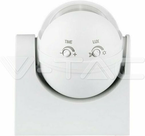 V-TAC VT-8048 С Кабел Инфрачервен Датчик За Движение 180° Обхват 12m