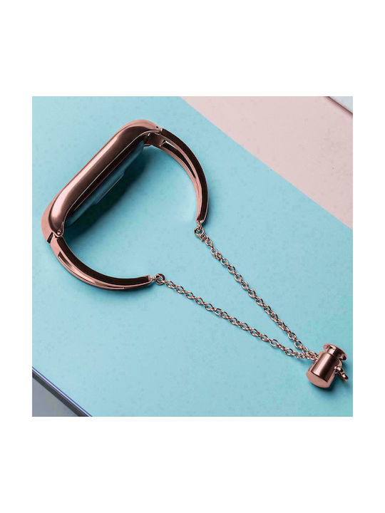 Hurtel Bracelet Armband Rostfreier Stahl Rosa (Mi Smart Band 5/Mi Smart Band 6)
