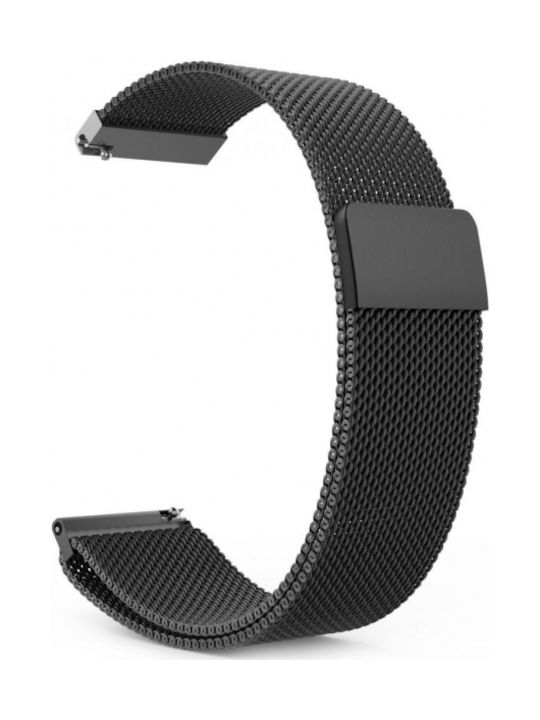 Milanese Xiaomi Amazfit 2 Каишка Неръждаема стомана Черно (Амазфит Стратос)