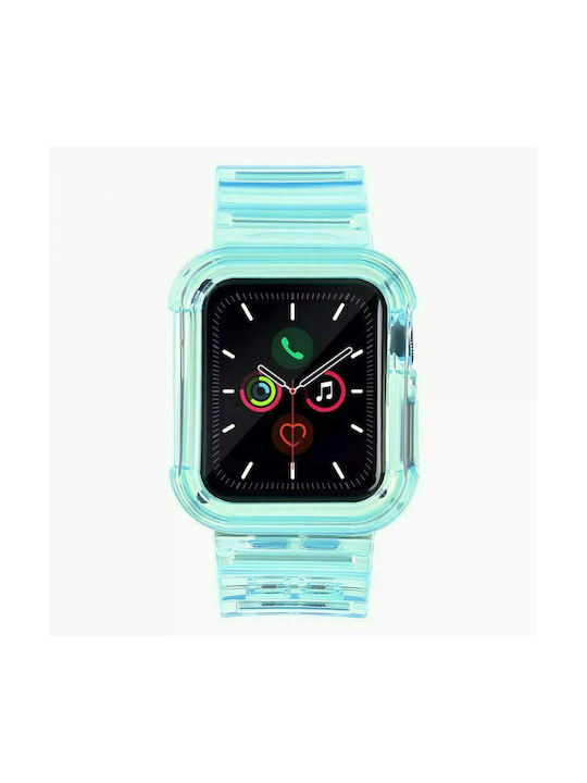 Hurtel Light Set Case & Armband Blau (Apple Watch 38/40/41/42mm) Hurtel Light Set Case & Armband Blau (Apple Watch 38/40/41/42mm)