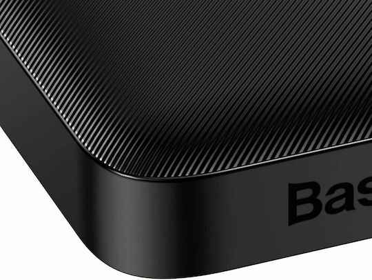 Baseus Bipow Digital Display Power Bank 10000mAh 20W with 2 USB-A Ports and USB-C Port Black