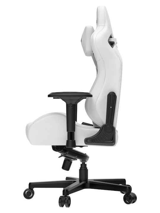 Anda Seat AD12XL Kaiser II Καρέκλα Gaming Δερματίνης με Ρυθμιζόμενα Μπράτσα White
