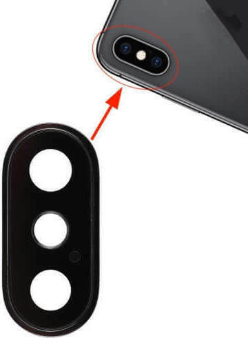 Τζαμάκι Κάμερας Ασημί για iPhone XS/XS Max