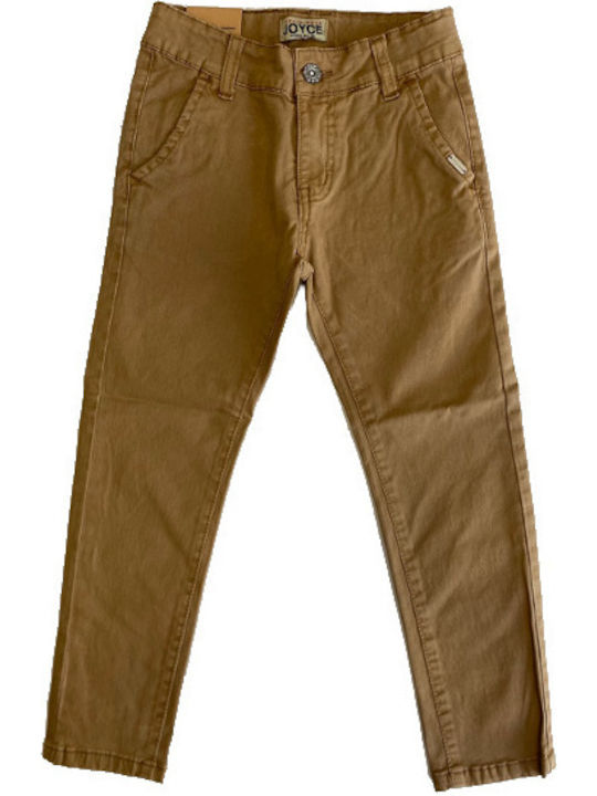 Joyce Boys Fabric Trouser Tabac Brown