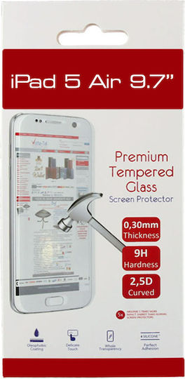 Volte-Tel 0.30mm 2.5D Full Glue 2.5D 0.3mm Tempered Glass (iPad Air / Air 2 / Pro 9.7” / 2017 9.7” / 2018 9.7”) 8187100