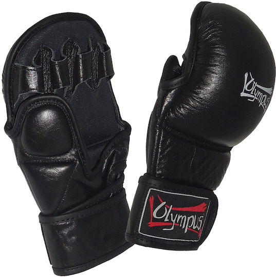 Olympus Sport Sparring Leder MMA-Handschuhe Leder Schwarz