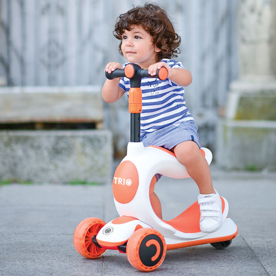 Lorelli Kinderroller Klappbar Trio 3-Rad für 3+ Jahre Weiß