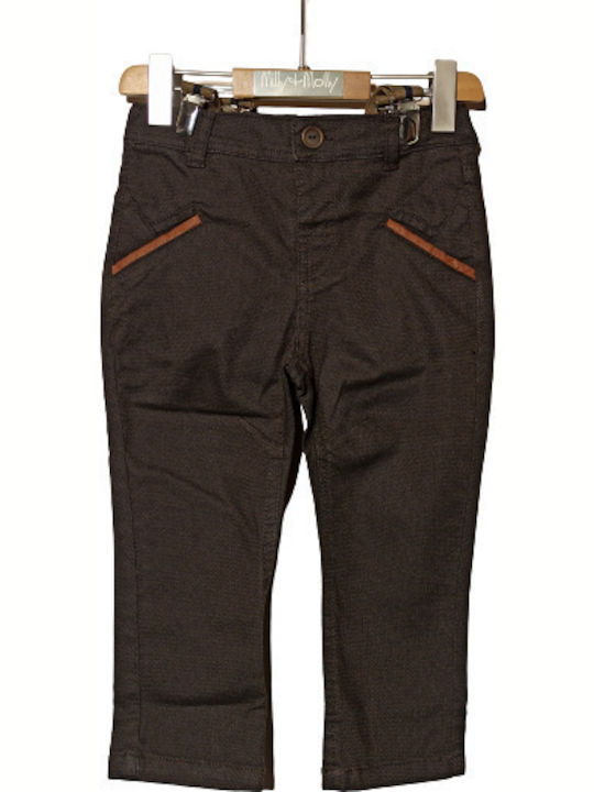 Marasil Boys Fabric Trouser Brown