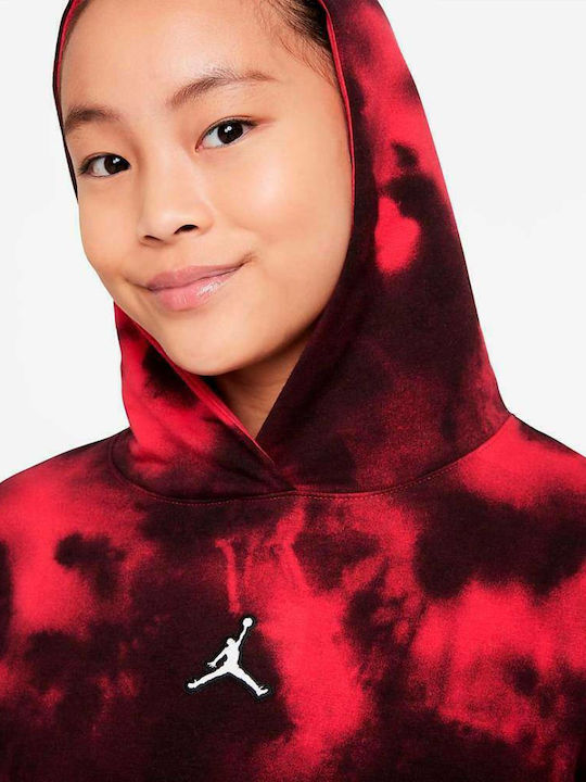 Kinder-Sweatshirt mit Kapuze Rot